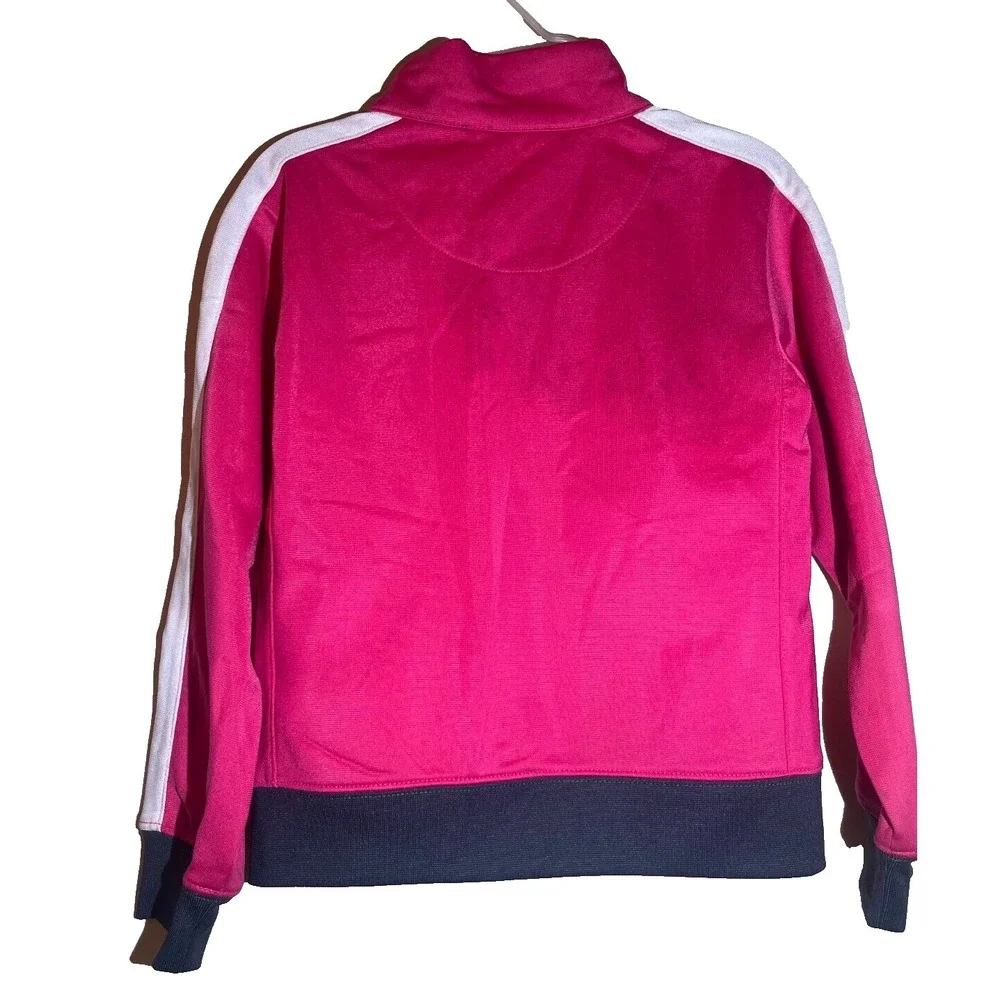 Nike Pink Girls Zip Up Jacket Kids Size 6 Full Zip E34